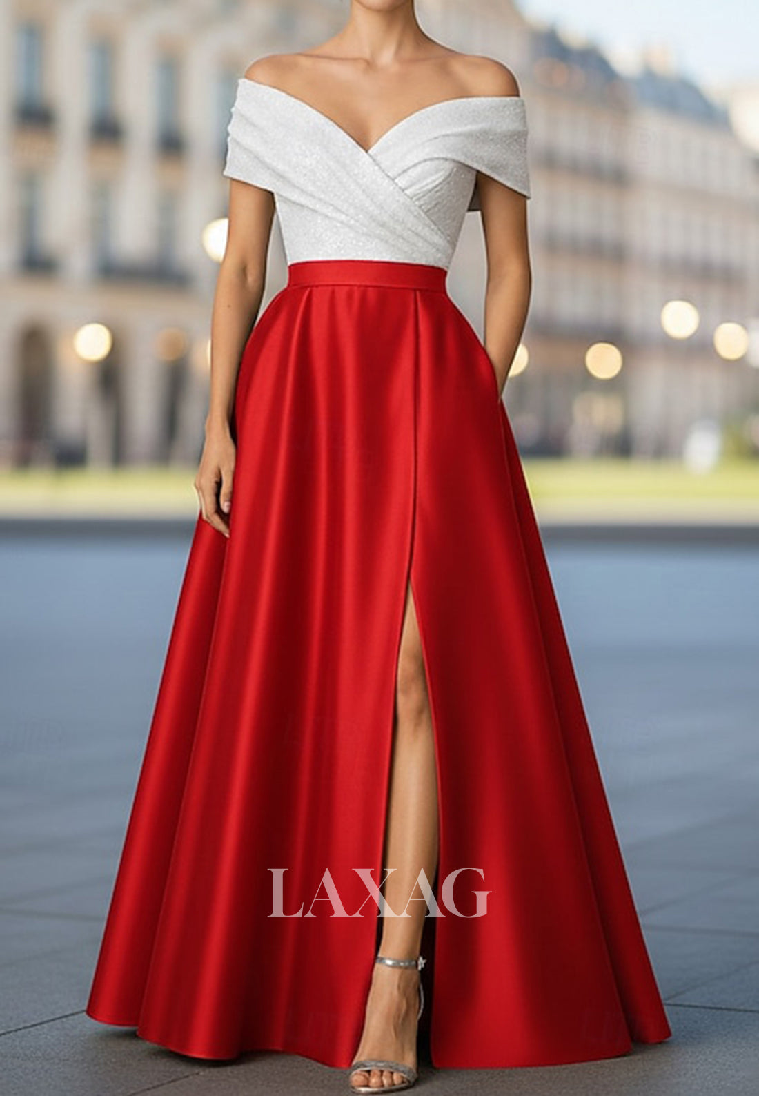 tone pleated dress Sofie Two Tone Pleated Maxi Dress, L / Black