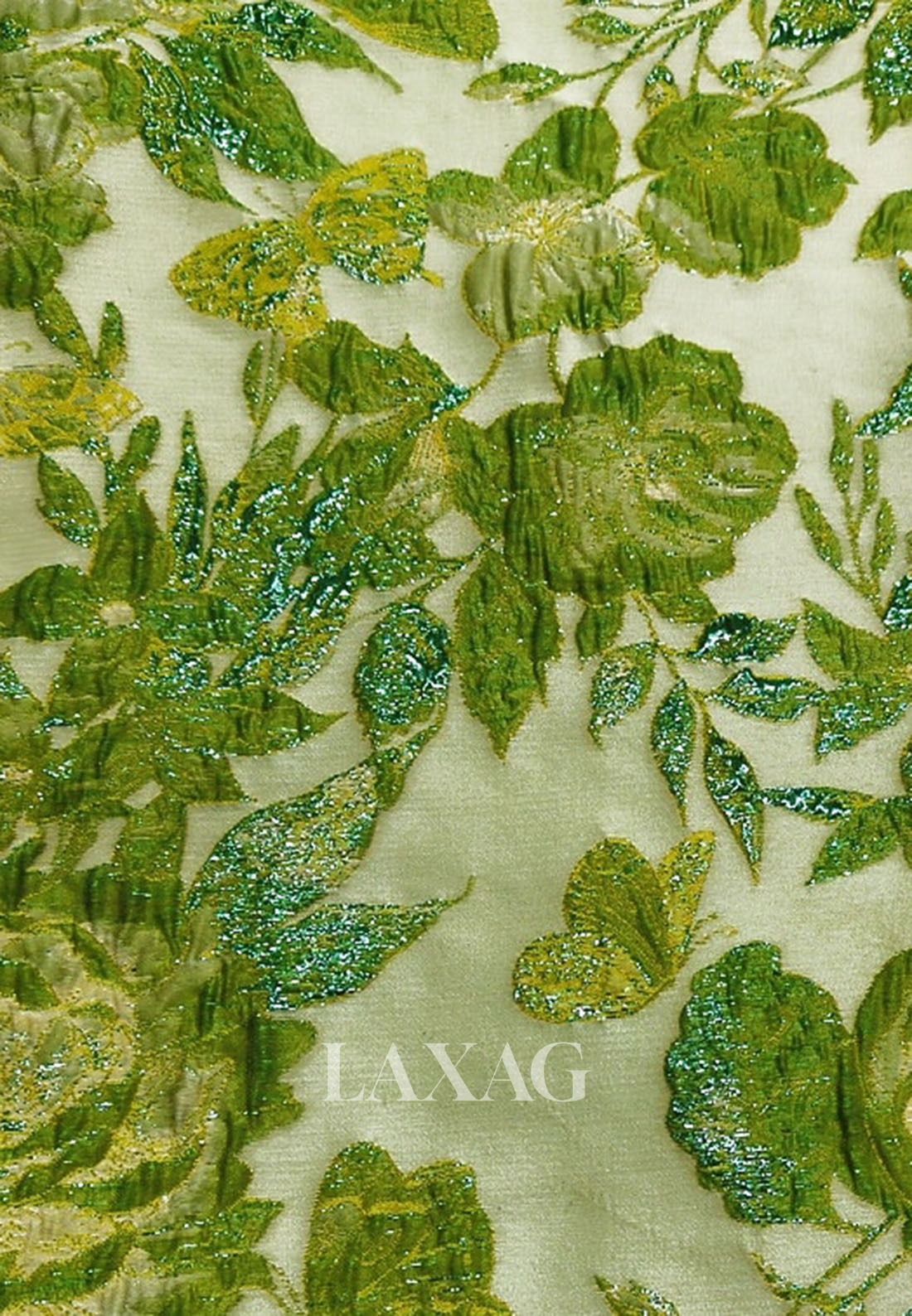 V-Neck 3/4-Sleeves A-Line Evening Dress Tea-Length Jacquard Tulle Pleated Formal Gowns