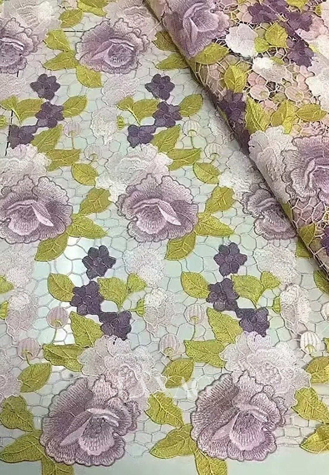 Scoop-Neck Short-Sleeves Embroidered Floor-Length Mermaid Mother of the Bride Dress