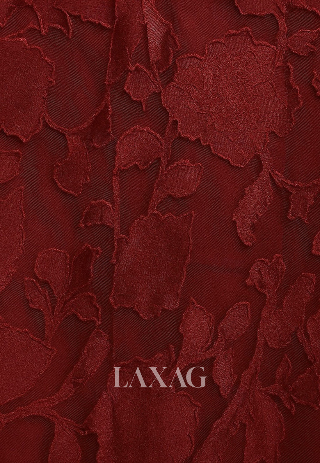 Deep V-Neck Half-Sleeves Jacquard Satin Pleated Floor-Length A-Line Mother of the Bride Dress