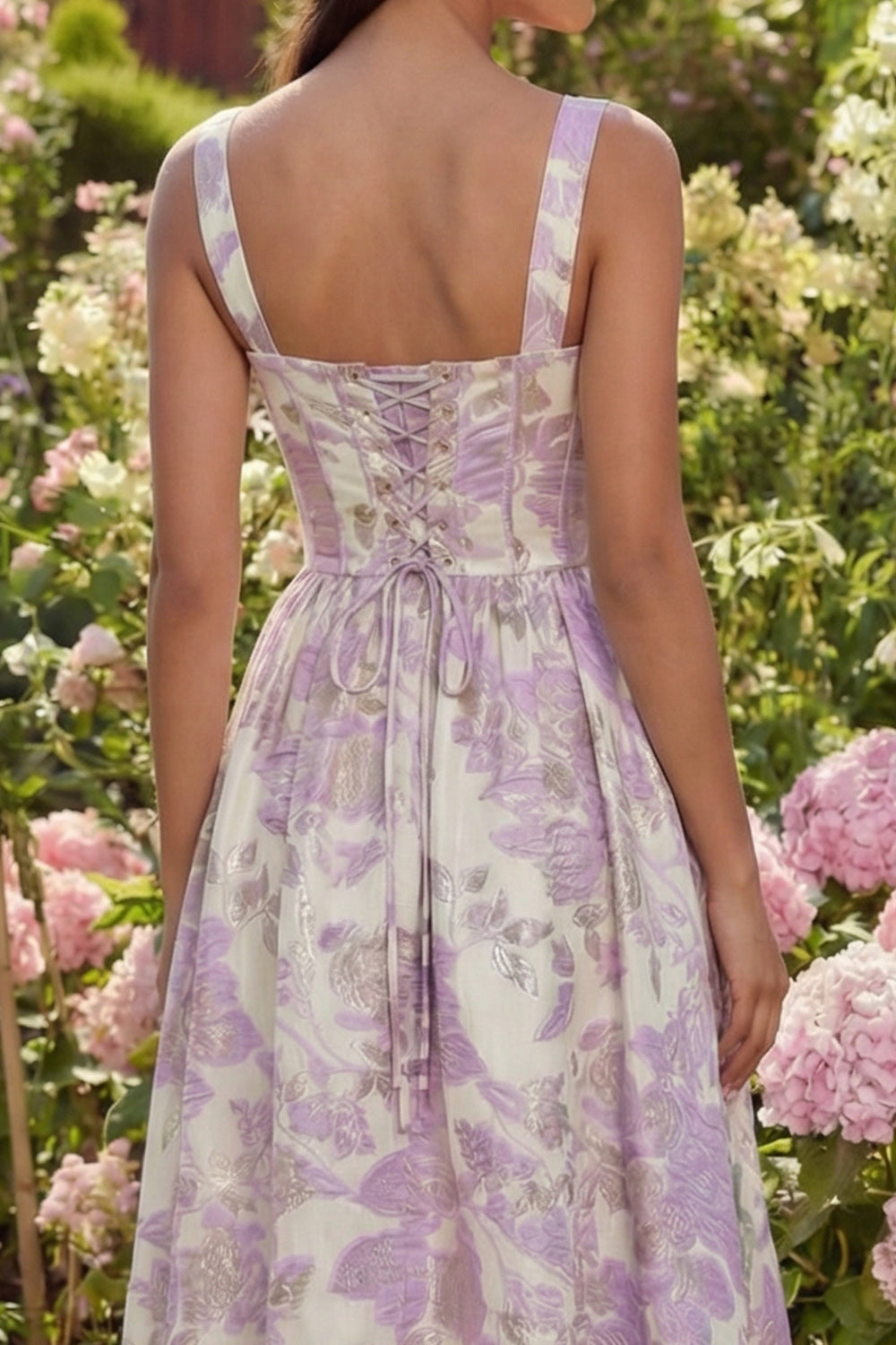 A-Line Sweetheart Straps Ankle-Length Jacquard Satin Pleated Mother of the Bride Dress