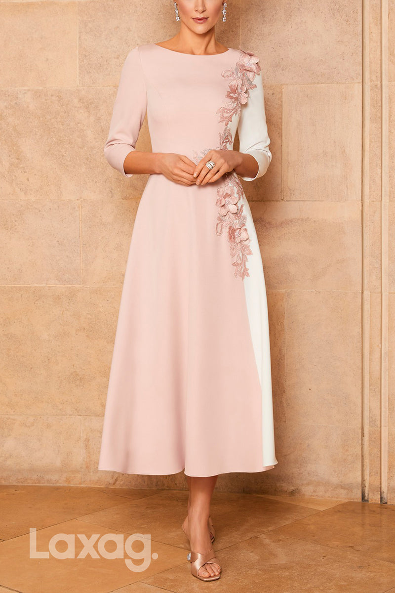 22931 - A-Line Round Appliques Ankle-Length Mother Of the Bride Dress 22931 - A-Line Round Appliques Ankle-Length Mother Of the Bride Dress