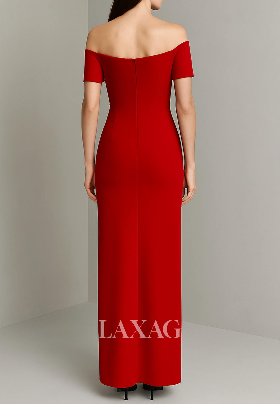 Tube Top Floor-Length Mermaid Evening Dress Off-Shoulder Floral Embellished Satin Formal Gowns