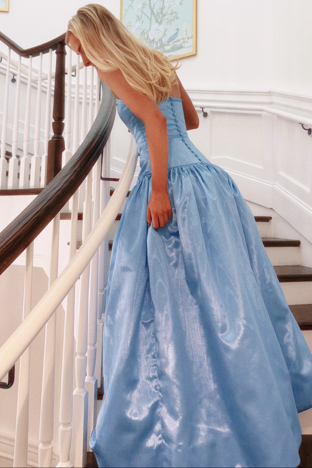 Tube Top Off-Shoulder Sleeveless Satin Pleated A-Line Prom Dress with Bows