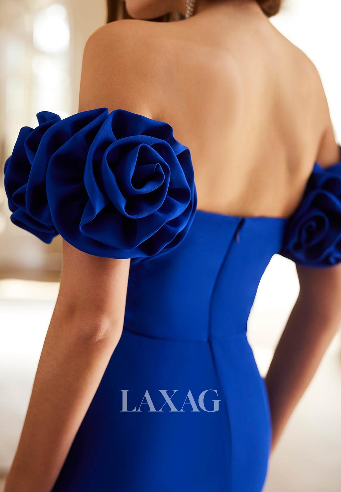 فستان أم العروس الملائم بدون أكمام على شكل قلب، مزين بالزهور من الساتان المطوي، فساتين كوكتيل