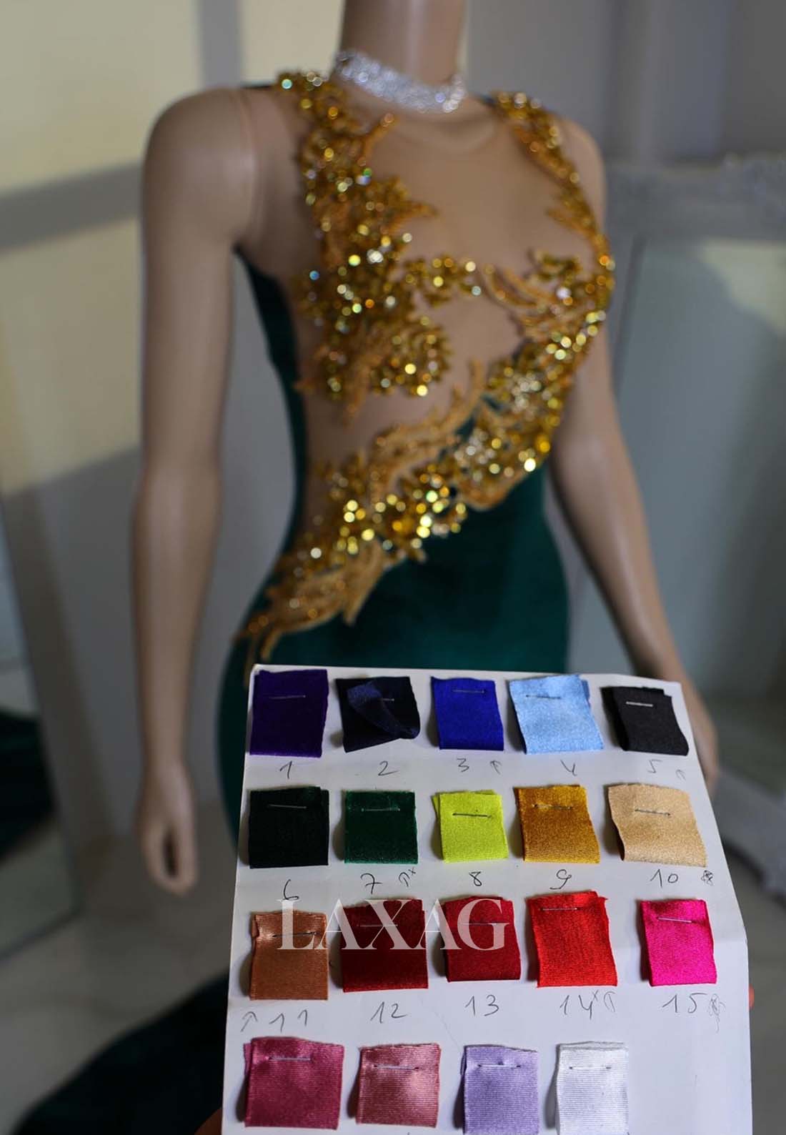 Scoop-Neck Off-Shoulder Sleeveless Beaded Rhinestone Mermaid Prom Dress for Black Girl Slay