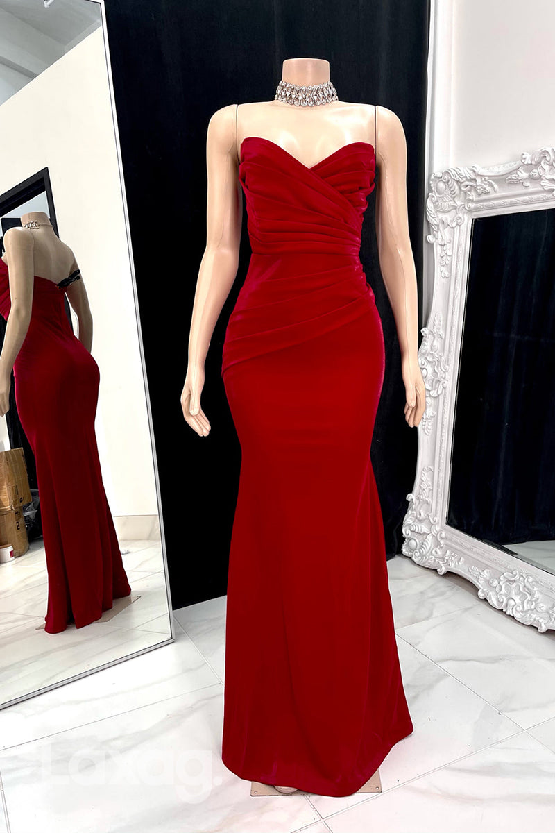 22586 - Strapless Sleek Satin Mermaid Prom Dresses for Black Girl Slay Laxag 22586 - Strapless Sleek Satin Mermaid Prom Dresses for Black Girl Slay Laxag