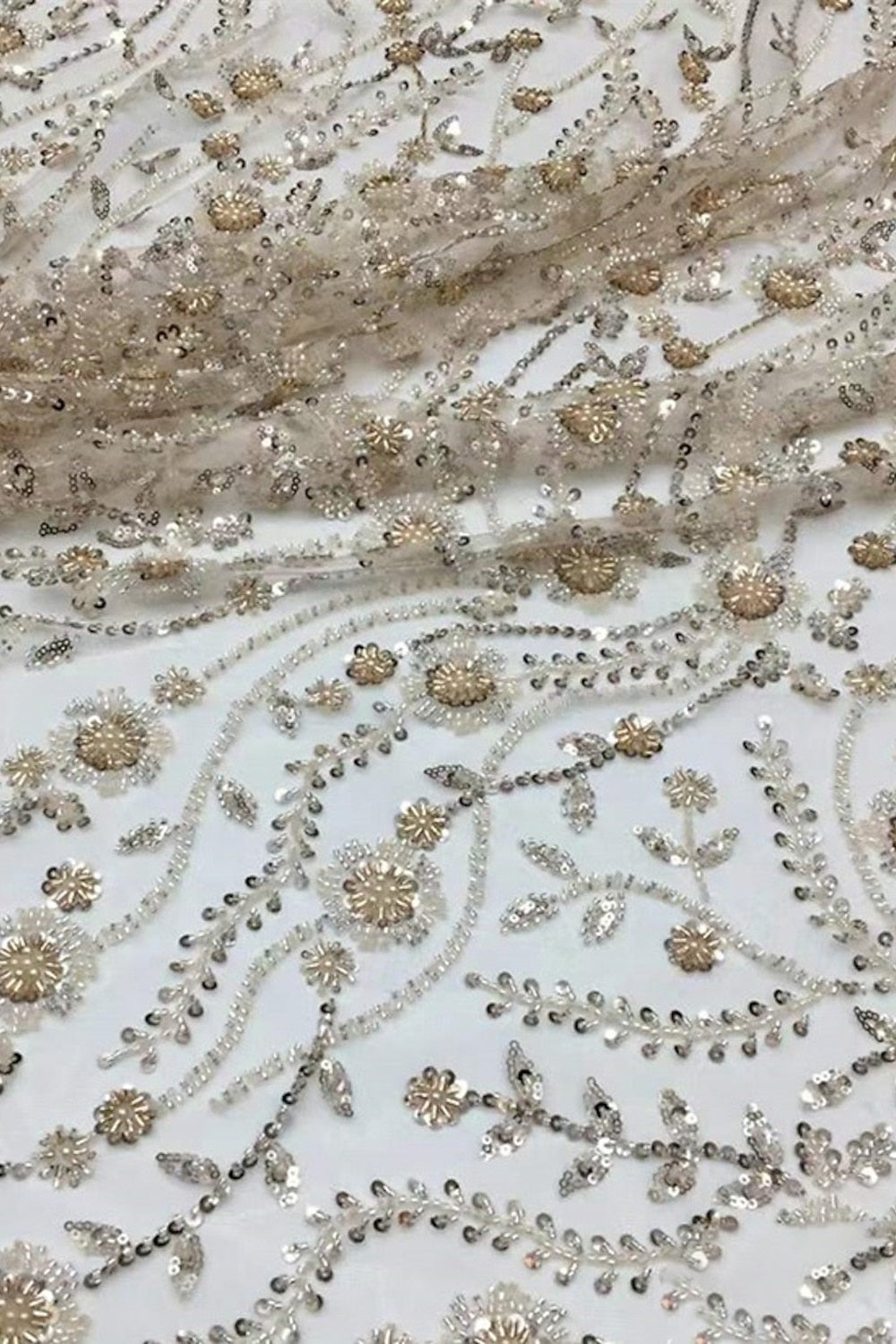 Beaded Cape Overlay Evening Gown