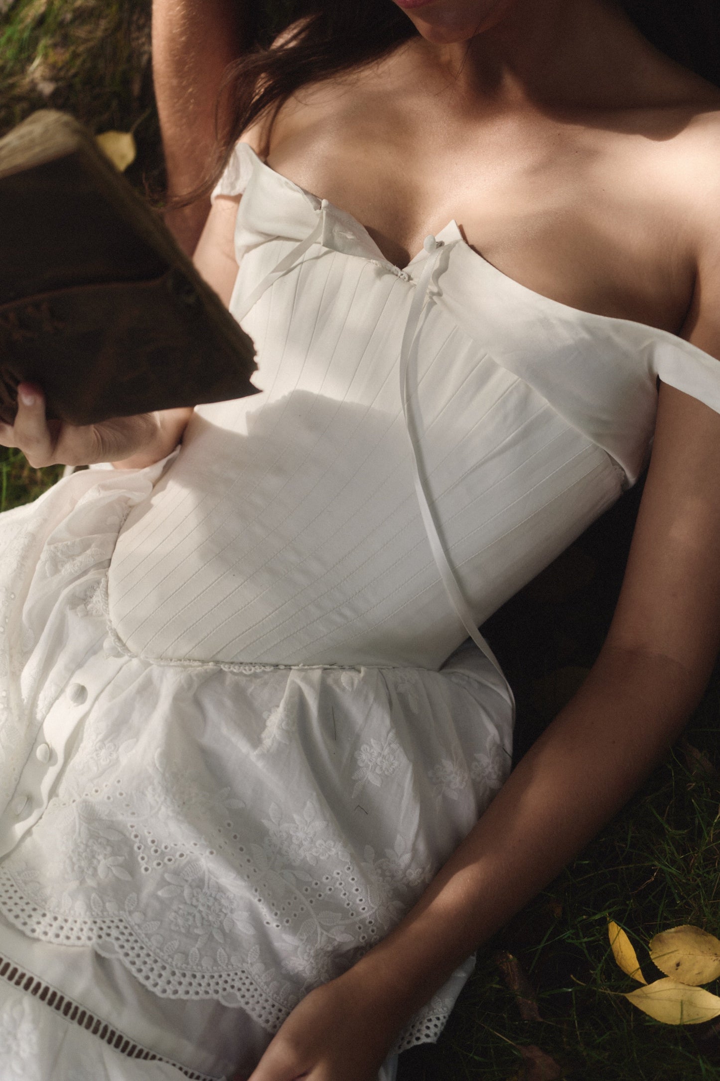 Boho Corset Tiered Lace Wedding Dress