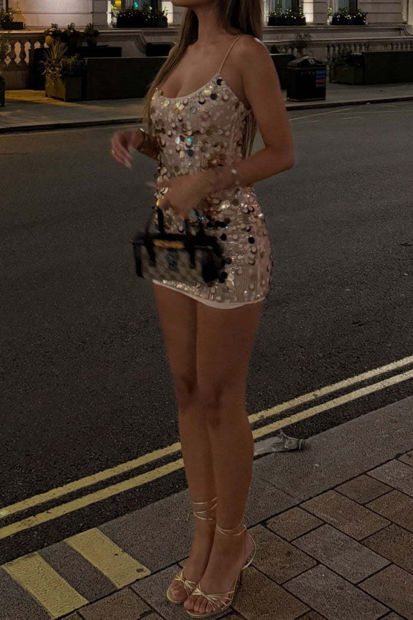 Sequin Bodycon Mini Party Dress