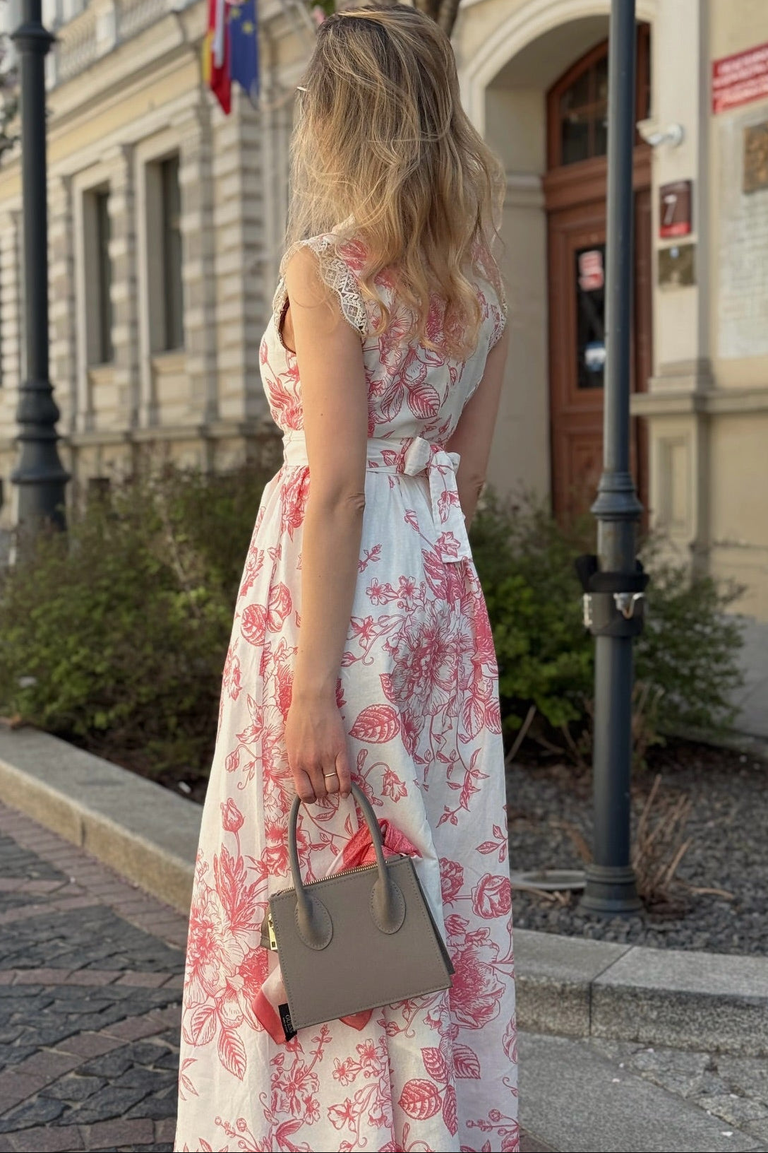 Sleeveless Floral A-Line Dress