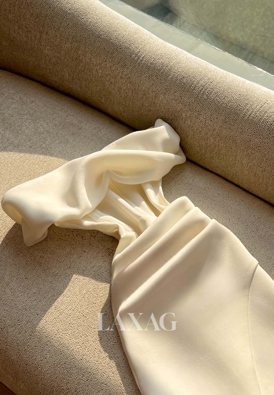 Tube Top Sleeveless Short Party Gowns Pleated Satin Mermaid Homecoming Dress