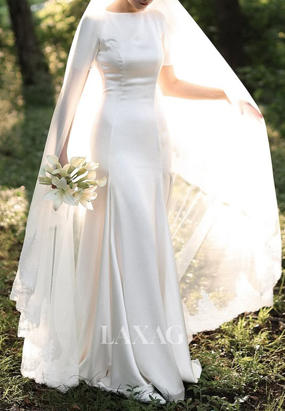 mermaid wedding dress plain Simple Wedding Dress 2026 Mermaid Square Neck Sleeveless Bridal Gowns Free Customization