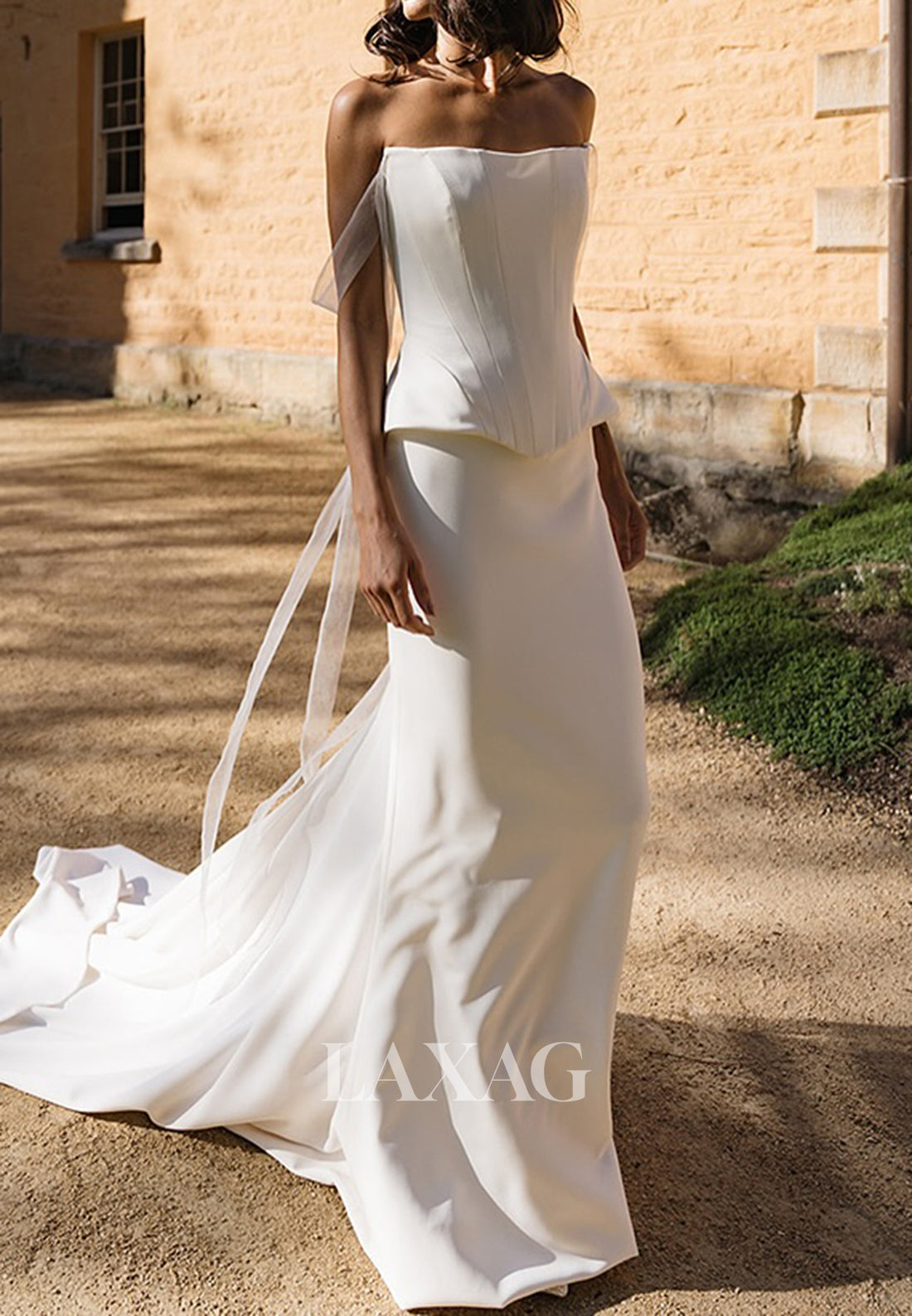 sleeveless mermaid wedding dresses Gorgeous Floor Length Sleeveless Mermaid Wedding Dress with Lace Appliques