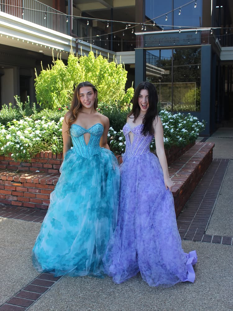 Sweetheart Sleeveless Floor-Length Beaded Print-Tulle Pleated A-Line Prom Dress