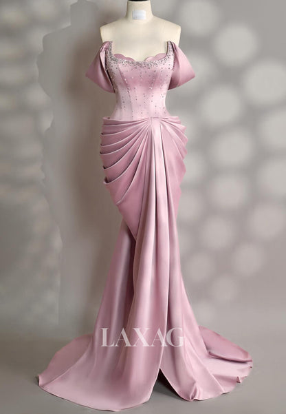 فستان سهرة حورية البحر من التول والساتان، بدون أكمام، بدون أكمام، بدون أكمام، مع قفازات، بدون أكمام، بدون أكمام، بدون أكمام، بدون أكمام، مع قفازات