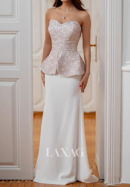 Sweetheart Off-Shoulder Satin Mermaid Prom Dress Sleeveless Applique Floor-Length Evening Gowns