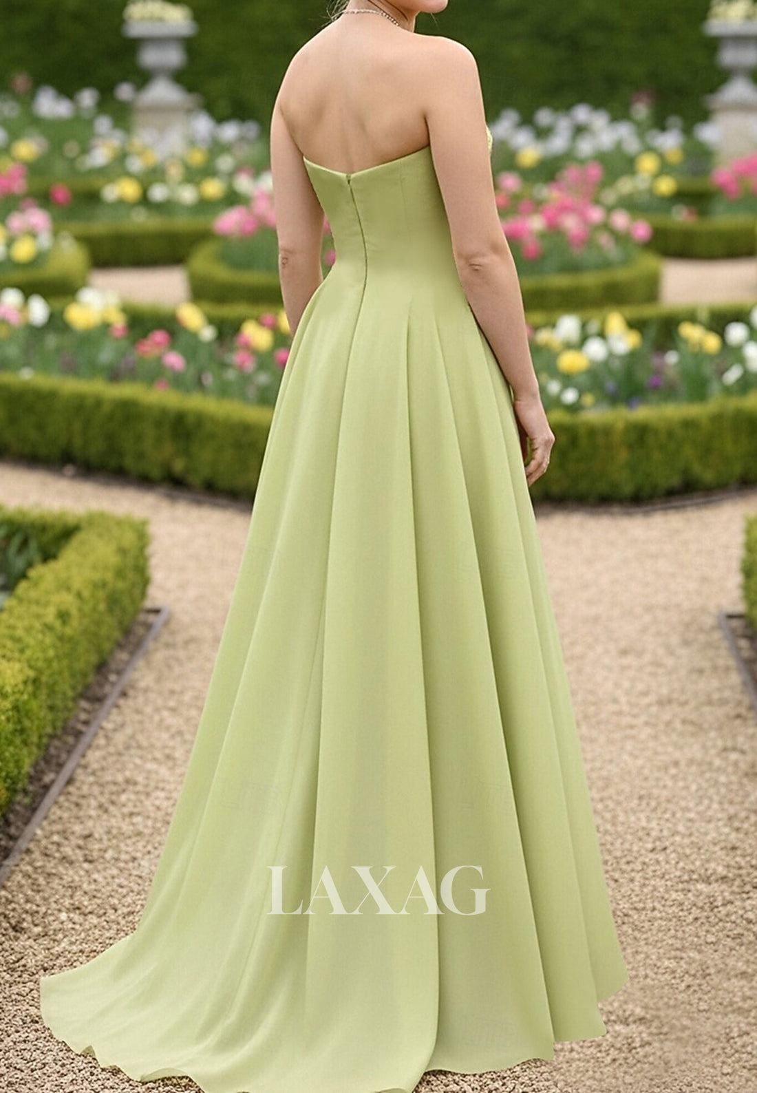 Sweetheart Sleeveless Jacquard Chiffon Floor-Length Mermaid Mother of the Bride Dress
