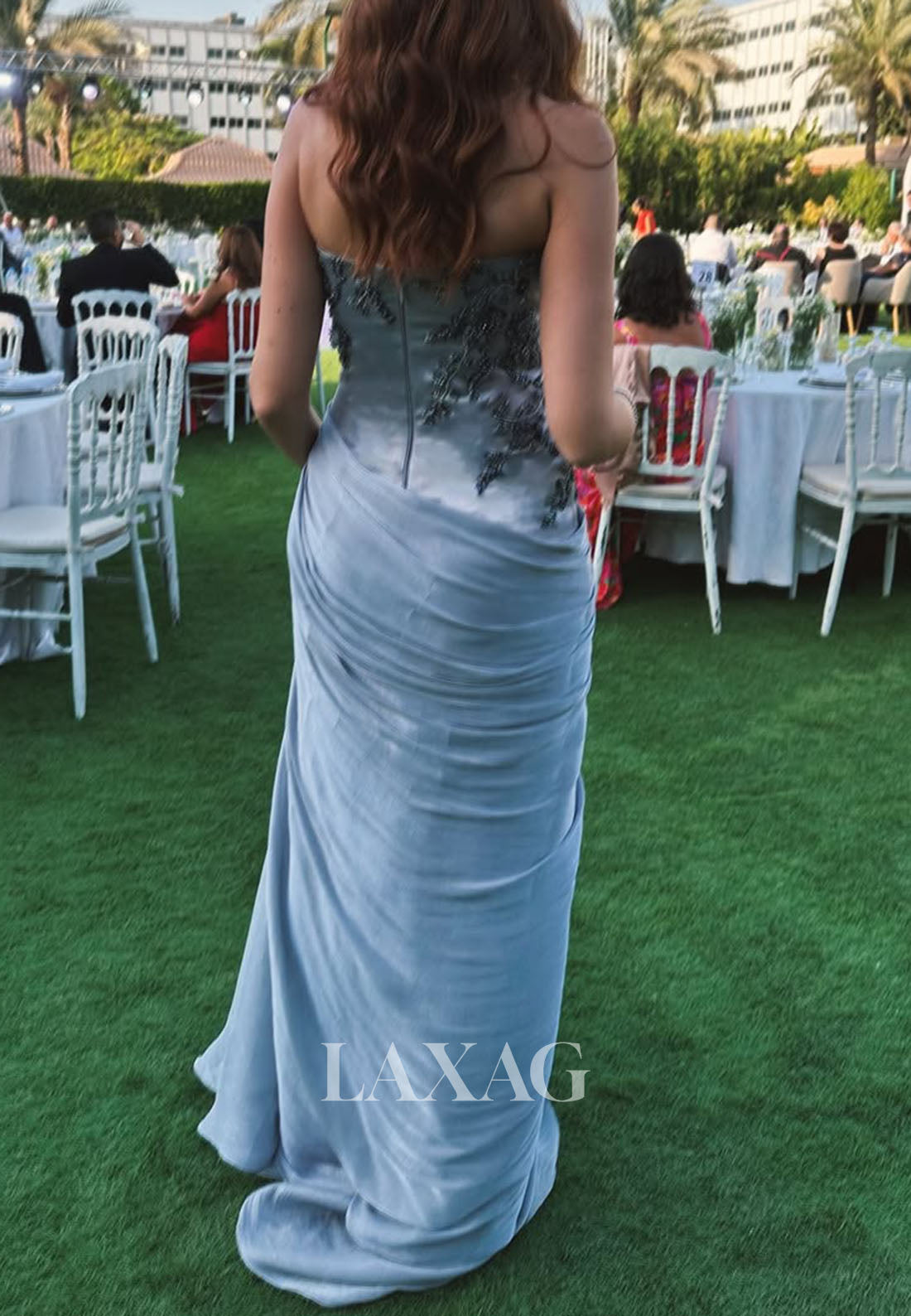 Sweetheart Off-Shoulder Sequined Beaded Satin Pleated Floor-length Mermaid Prom Dress