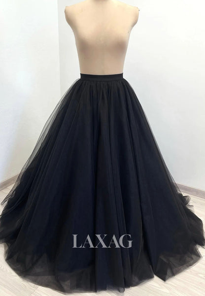 Spaghetti Straps Pleated Tulle Formal Gowns Sweetheart Sequined Applique A-Line Wedding Dress