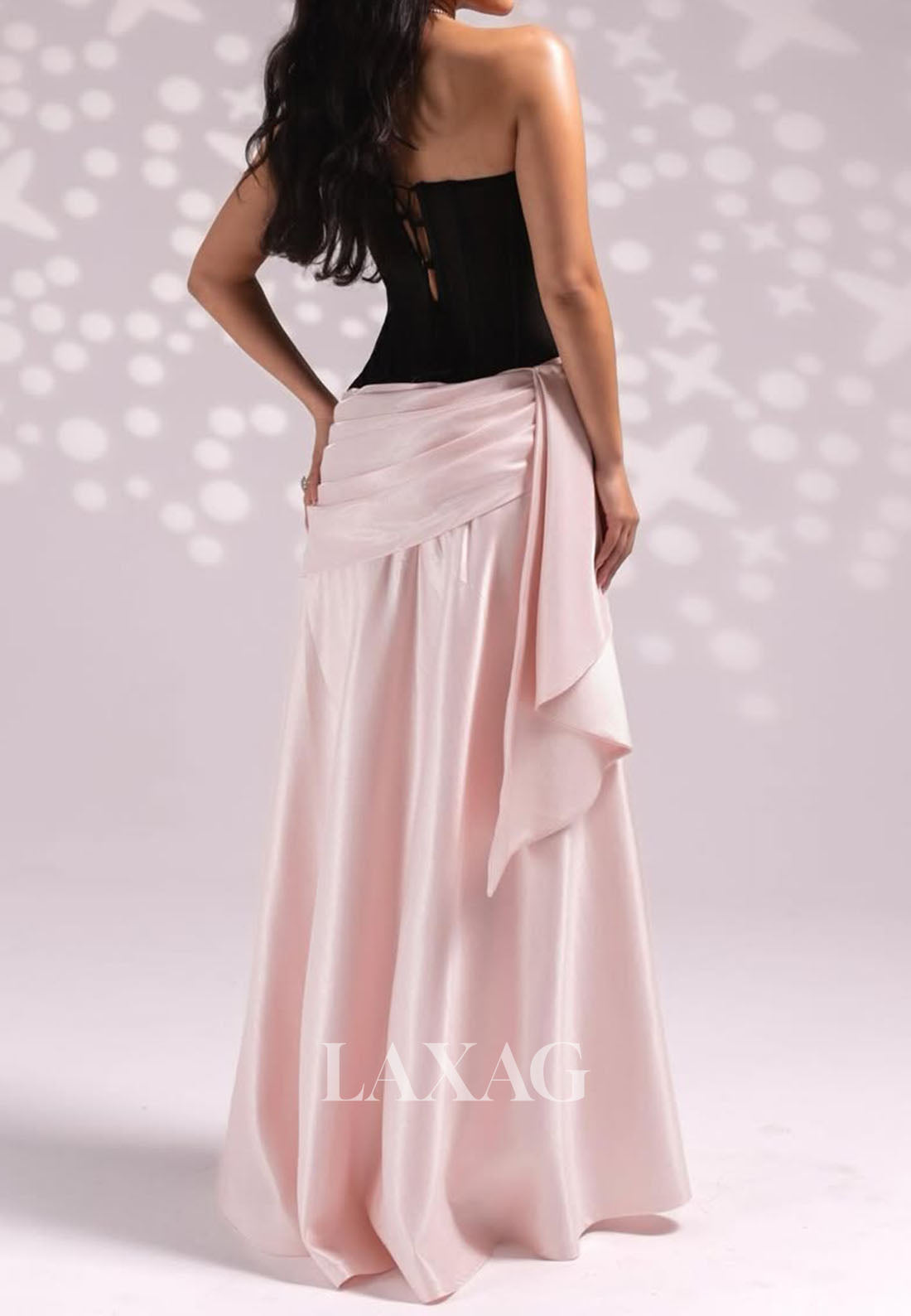 Off-Shoulder Sweetheart Beaded Evening Gowns Pleated Satin Floor-Length Fitted Prom Dress