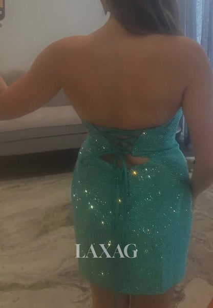 Sweetheart Off-Shoulder Sleeveless Fully Beaded Pleated Cutout Mermaid Party Homecoming Dress