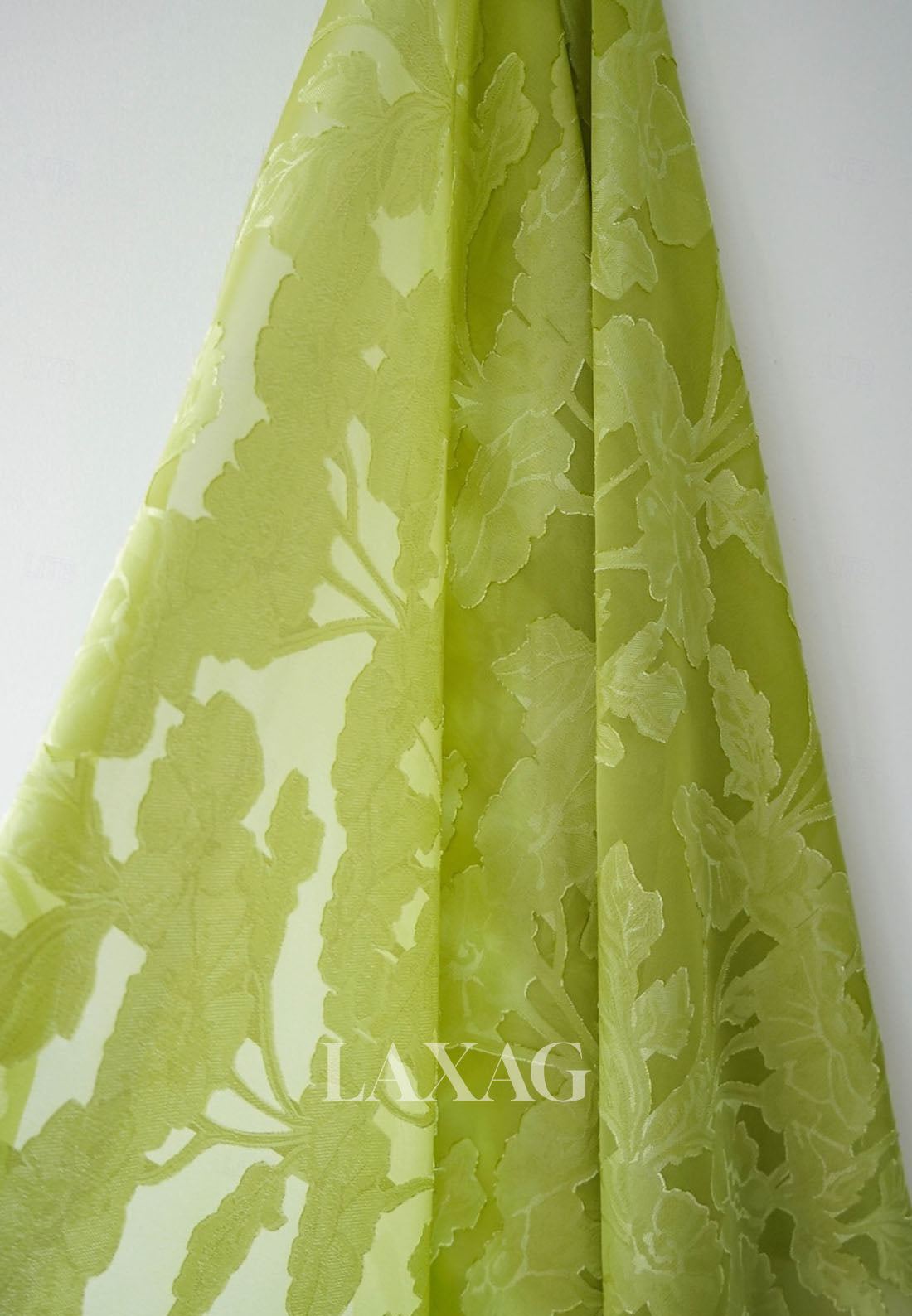 V-Neck Long-Sleeves Floor-Length Applique Tulle A-Line Formal Evening Dress with Slit