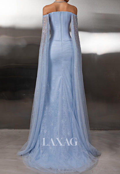 فستان سهرة حورية البحر من التول والساتان، بدون أكمام، بدون أكمام، بدون أكمام، مع قفازات، بدون أكمام، بدون أكمام، بدون أكمام، بدون أكمام، مع قفازات