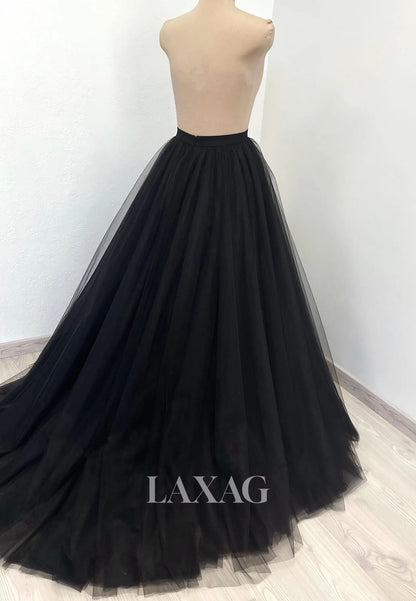 Spaghetti Straps Pleated Tulle Formal Gowns Sweetheart Sequined Applique A-Line Wedding Dress