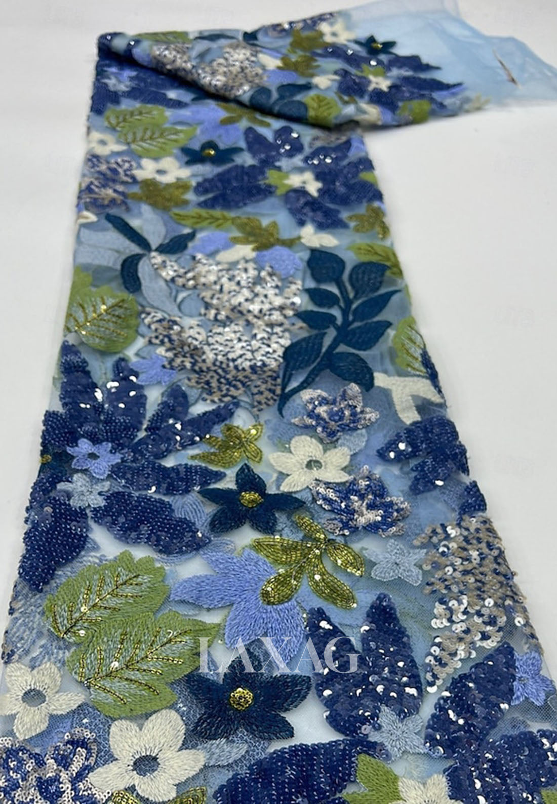 Bateau-Neck Off-Shoulder Long-Sleeves Sequined Applique Satin&Tulle Pleated Mermaid Evening Dress