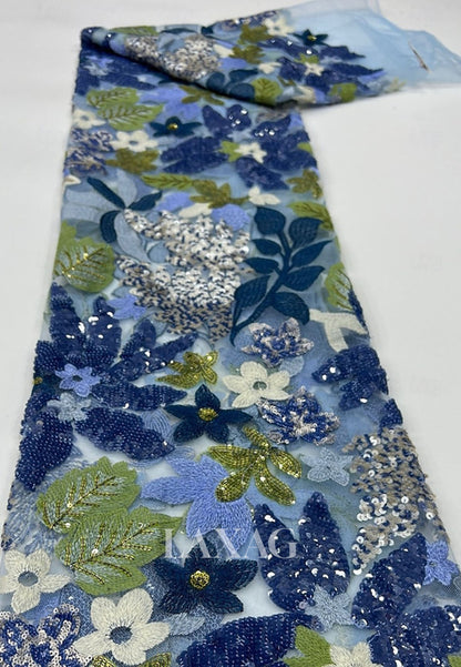 Bateau-Neck Off-Shoulder Long-Sleeves Sequined Applique Satin&Tulle Pleated Mermaid Evening Dress