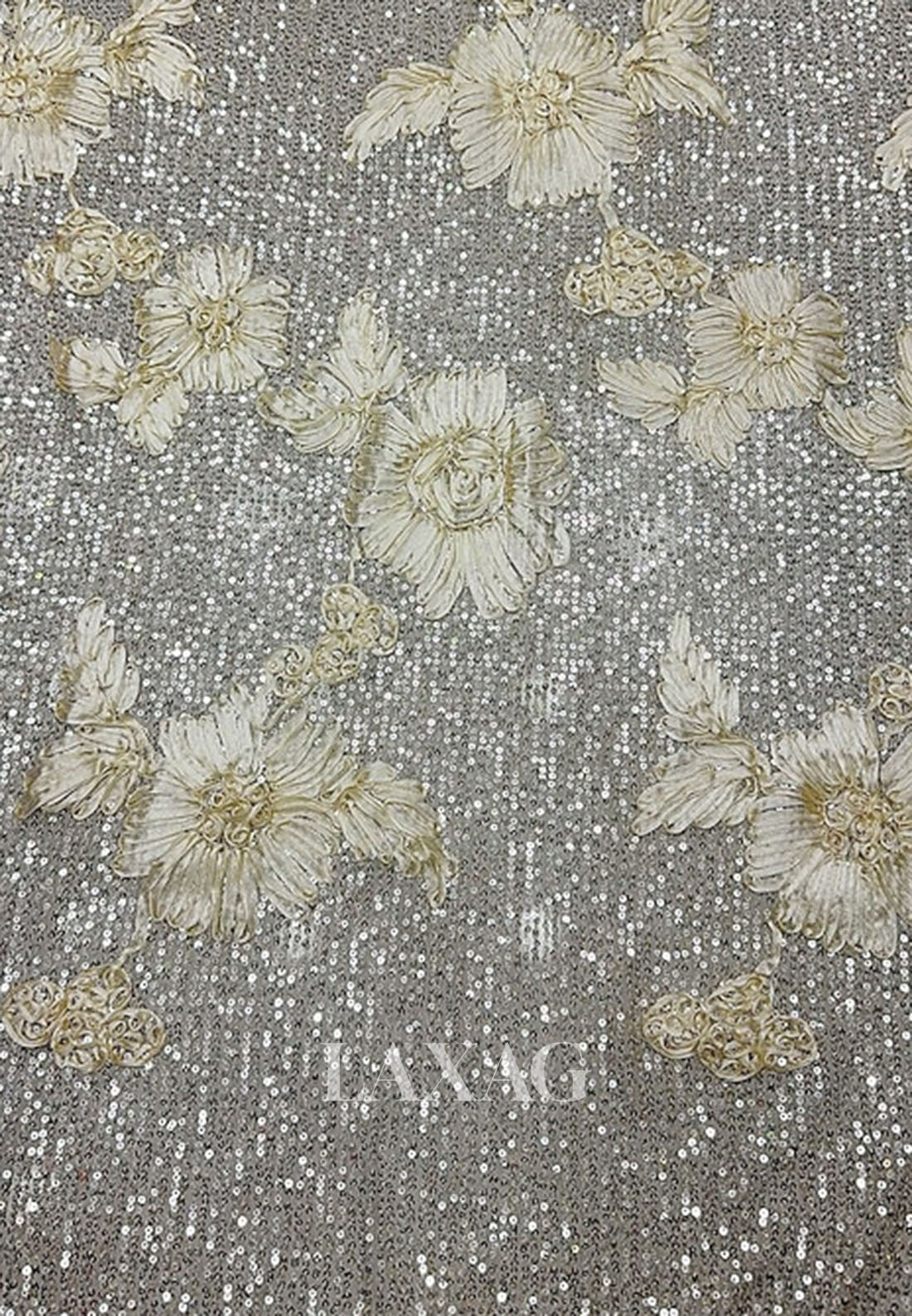 Asymmetrical-Neck Sleeveless Sequined Applique Satin Pleated Floor-Length Mermaid Evening Dress