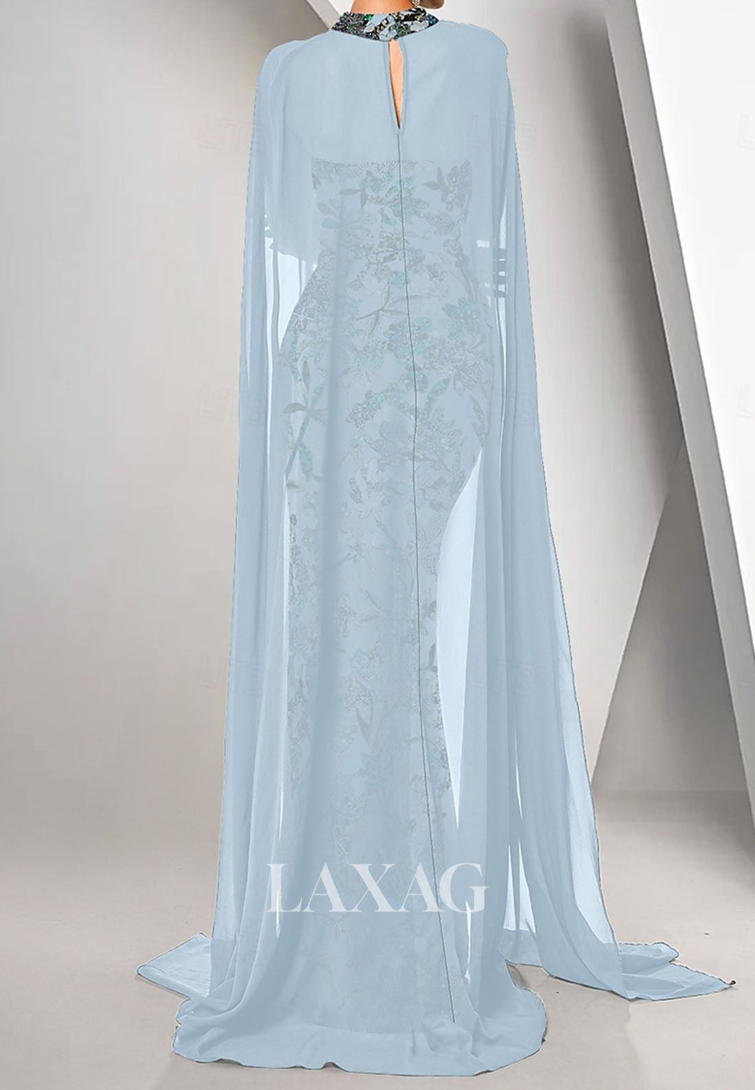 Sweetheart Pleated Chiffon Formal Gowns Sequined Applique Mermaid Evening Dress with Overlay