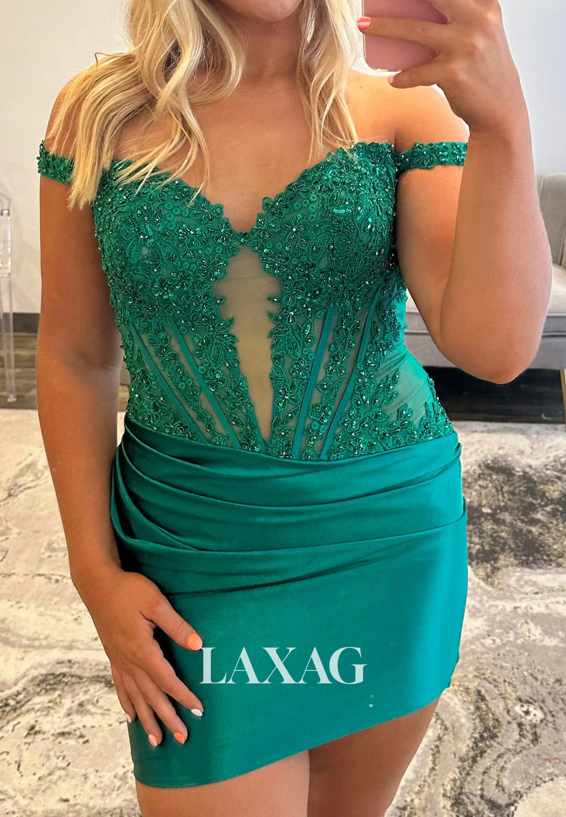 Sweetheart Sleeveless Applique Sequined Pleated Satin Mermaid Party Homecoming Dress