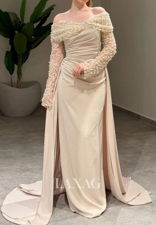 فستان سهرة حورية البحر من التول والساتان، بدون أكمام، بدون أكمام، بدون أكمام، مع قفازات، بدون أكمام، بدون أكمام، بدون أكمام، بدون أكمام، مع قفازات