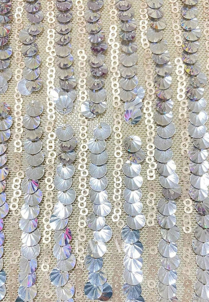 High-Neck Long-Sleeves Floor-Length Formal Gowns Fully Sequined Floor-Length Mermaid Evening Dress