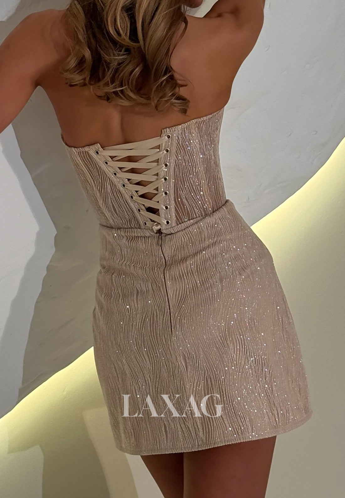 Sweetheart Off-Shoulder Sleeveless Fully Sequined Tulle Short Mermaid Party Homecoming Dress