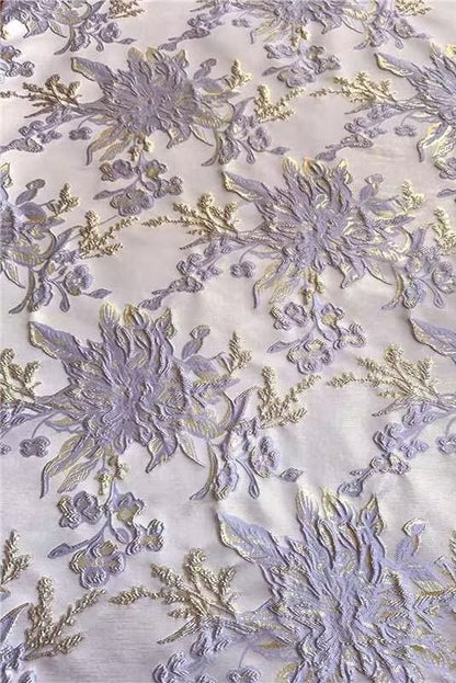 Bateau-Neck Off-Shoulder Sleeveless Floor-Length Jacquard Satin Pleated Mermaid Evening Dress