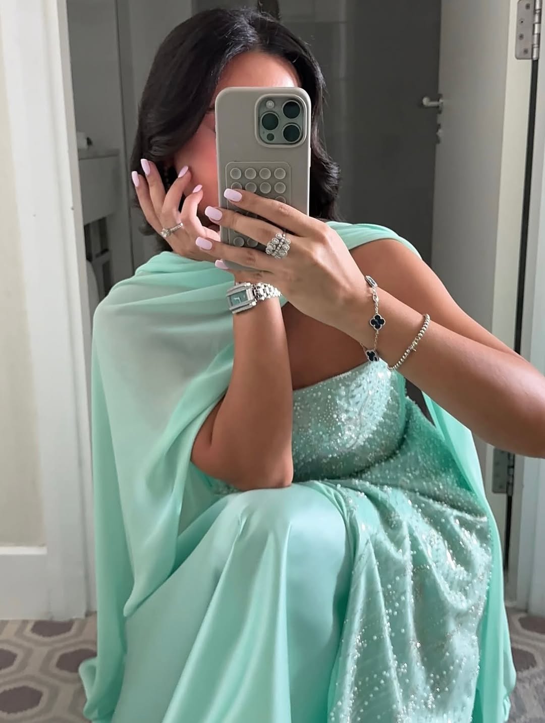 Tube Tops Sleeveless Sequined Beaded Satin Pleated Floor-Length A-Line Prom Dress