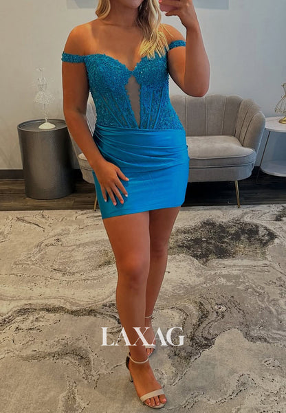 Sweetheart Sleeveless Applique Sequined Pleated Satin Mermaid Party Homecoming Dress