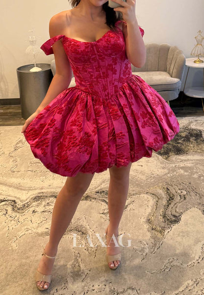 Scoop-Neck Off-Shoulder Sleeveless Embroidered Pleated Satin A-Line Party Homecoming Dress