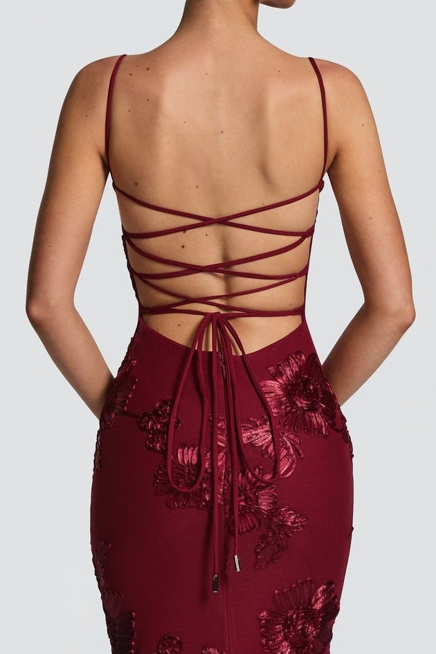 Sweetheart Spaghetti Straps Sleeveless Jacquard Tulle Floor-Length Mermaid Formal Prom Dress