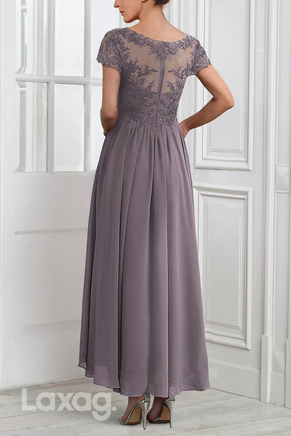 22522 - Elegant Two-Piece Suit Appliques Chiffon Mother Of the Bride Dress