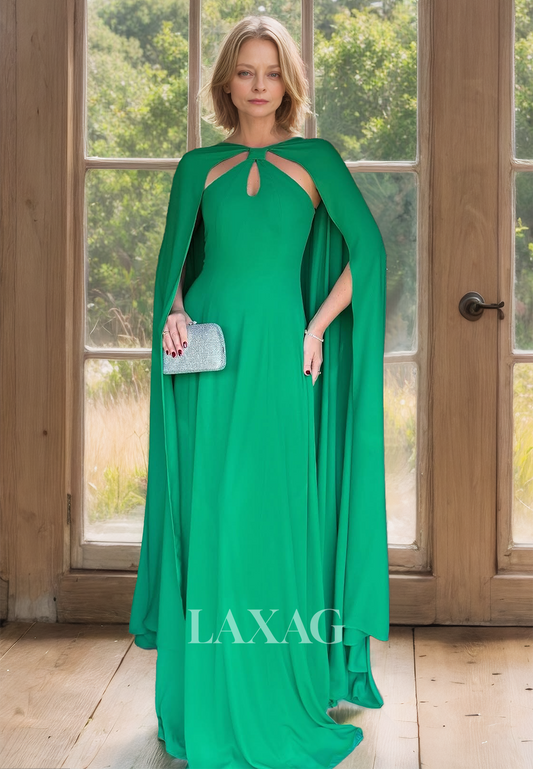 Sleeveless Chiffon Fitted Mother of the Bride Dress Floor-Length Pleated Cocktail Gowns with Overlay