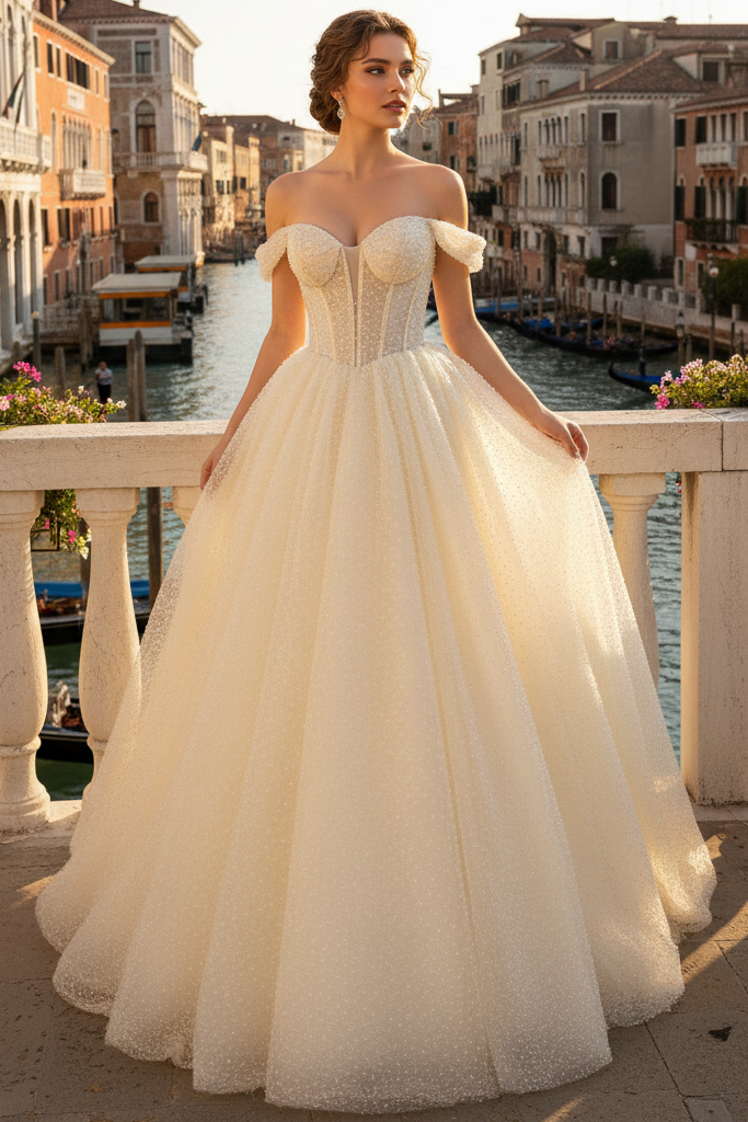 A-Line Sweetheart Sleeveless Fully Sequined Tulle Pleated Floor-Length Prom Dress