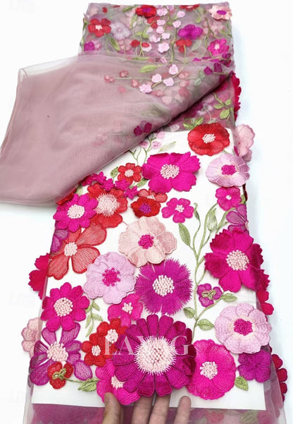 Asymmetrical-Neck Sleeveless 3D-Floral Jacquard Satin Pleated Floor-Length Fitted Evening Dress