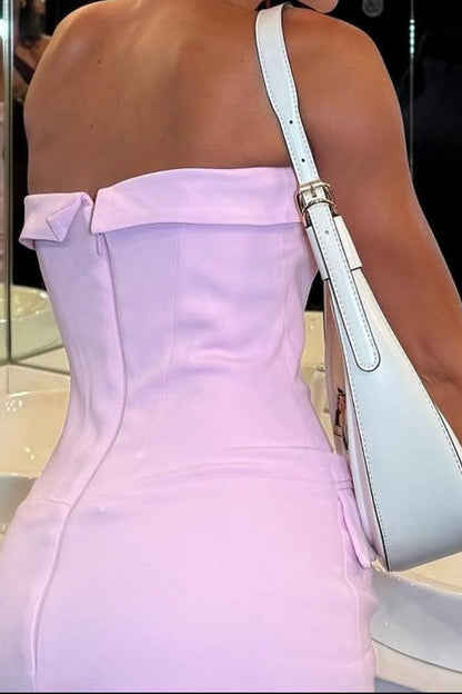 Strapless Corset Bodycon Mini Dress