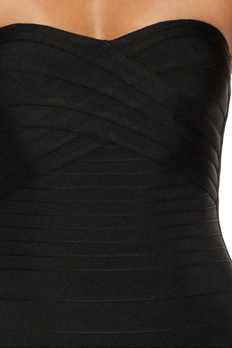 Strapless Sweetheart Mermaid Bandage Maxi Dress