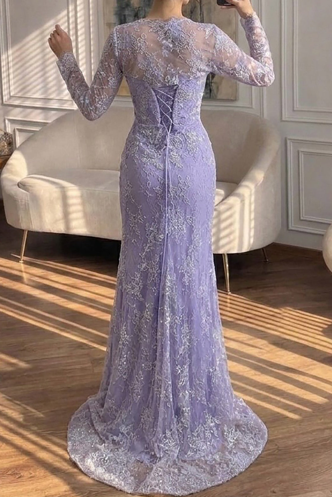 Lace Mermaid Evening Dress with Matching Bolero