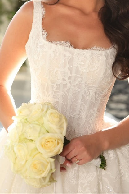 Lace Corset Ball Gown Wedding Dress